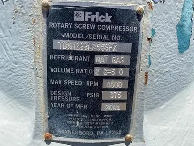 USED 2001 FRICK TDSH233L