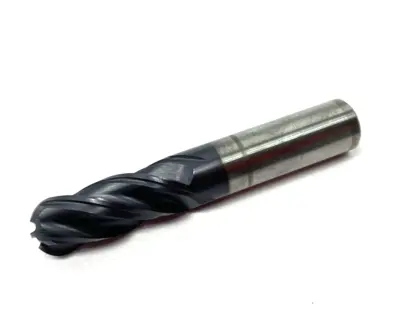 | Accupro 93262301 Ball End Mill: 1/2" Dia, 1-1/4" LOC, 4 Flute Solid Carbide - New – Open box
