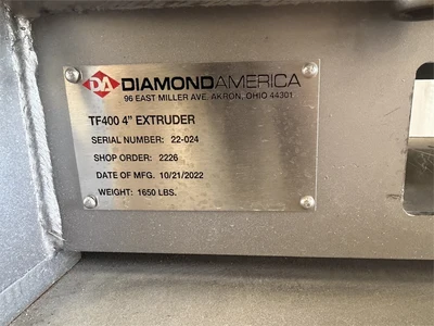 Used 2022 DIAMOND AMERICA TF400 Extruders California US | MachineryMax #1541645