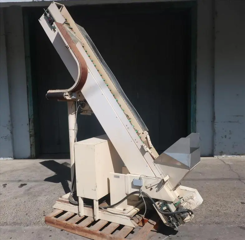SPC8756  Elevator Maingley Automation cap feed hopper elevator CS, 98" discharge height