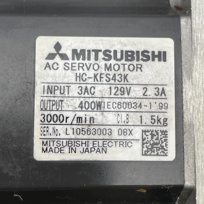 Used Mitsubishi Electric HC-KFS43K Servo Motors California US | Davliegogo LLC #1705767