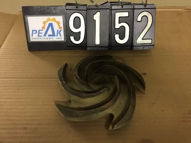 Goulds 3196 Impeller, 6 vane open, size 7 1/2"