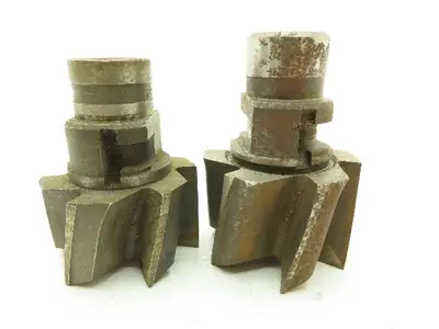120-6212 Radial Drive Counterbore Reamer Drill  6-Flute 2-1/8" Cut Dia  LOT OF 2