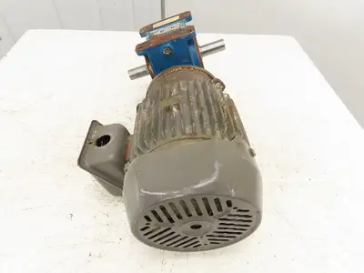Radicon Reducer 5:1 Toshiba Gearmotor 2Hp 230/460V 3PH 346 RPM Dual Shaft 145TC