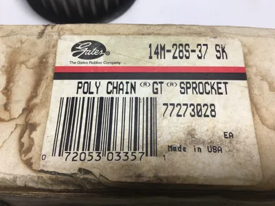 Gates 14M-28S-37 Poly Chain GT Sprocket Mas RPM 5410