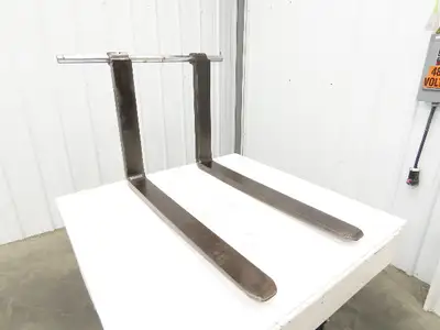 1-3/4" X 4" X 42" Pin-Type Shaft-Mounted Forklift Forks 5500lbs Class 3