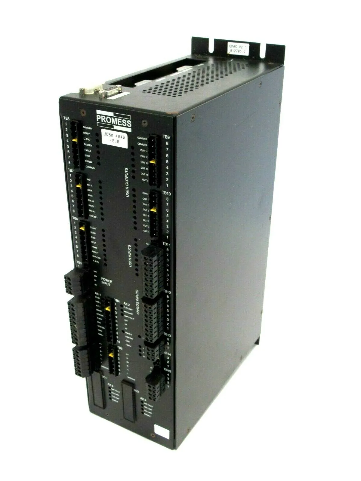 USED PROMESS 1906901488 EMAC CONTROLLER 1-2 AXIS V2.1
