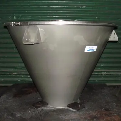 SPC6942  Bin Hopper Silo 7 cu.ft., bulk storage bin, Stainless Steel