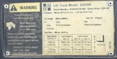 Used HYSTER S40XM Misc Forklifts MX | Aucto #1310110