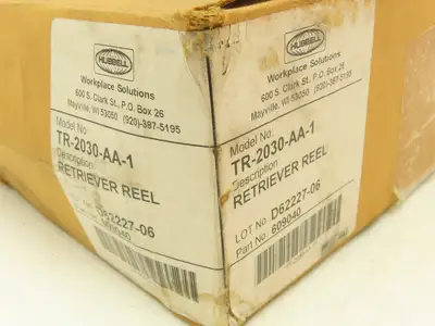 Hubbell TR-2030-AA-1 Retriever Reel Cable Tool Balancer 3lb 30' Cable