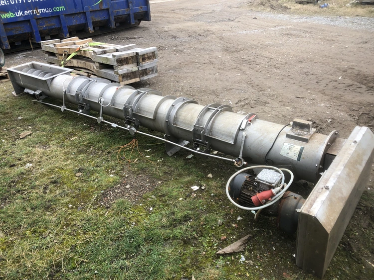 Used GUTRIDGE 13" Diameter x 14' long Screw Conveyors GB | Perry Equipment #121023