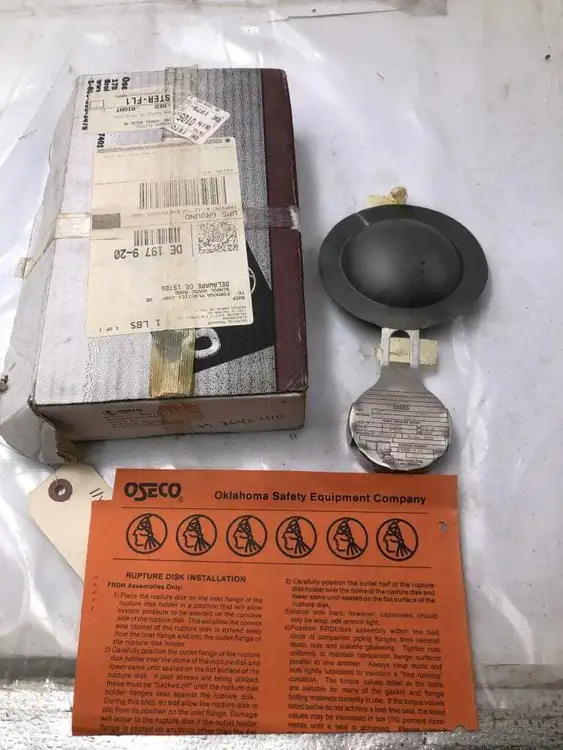 Used OSECO 2488-1-1 Rupture Disc Or Containment Disc Pennsylvania US | Moses B Glick #1006262