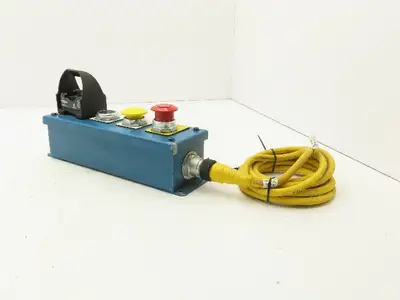 Saginaw SCE-4PB Push Button Electrical Enclosure 4 Station Control Banner E-Stop