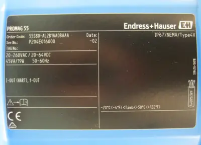 NEW Endress+Hauser 55S80-AL2B1AA0BAAA