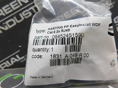 Harting 09452451590 PP EasyInstall WDF Cat.6 2x RJ45 New