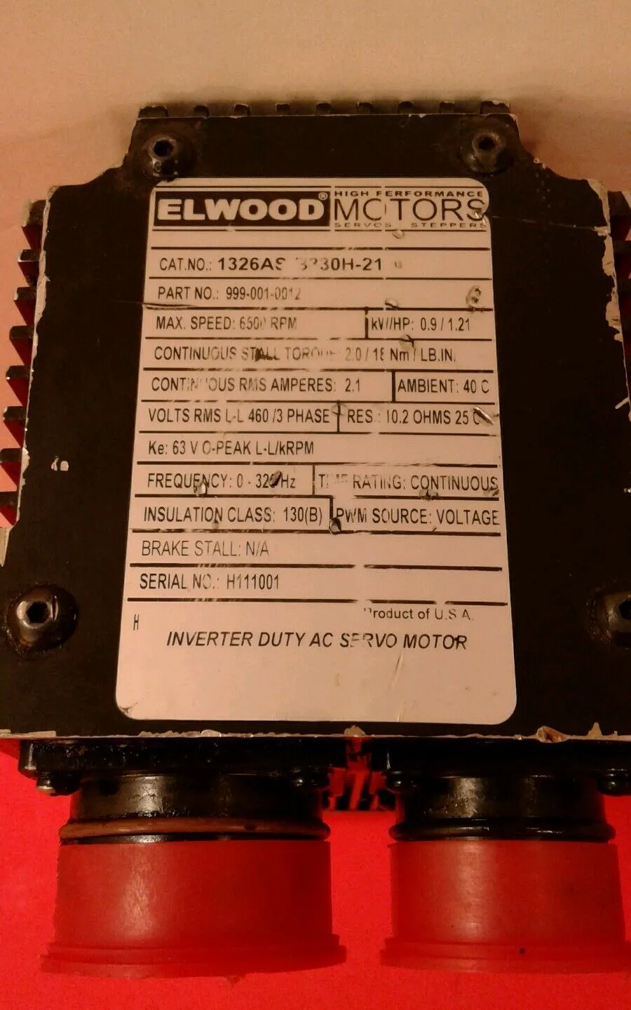Used ELWOOD _UNKNOWN_ Servo Motors South Carolina US | Palmetto Automation #1164847