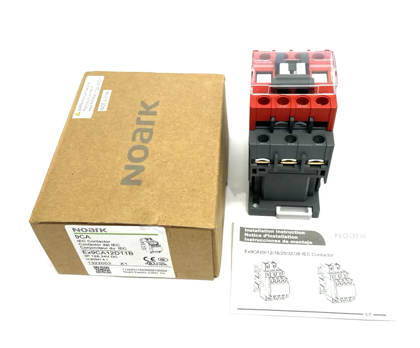 New | in-Stock Noark Safety IEC Contactor, 12A 3-Pole 24VDC, 1322003 PLC Contactors Michigan US | Maverick Industrial Sales #1514640