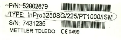 NEW METTLER TOLEDO 3250SG /225 /PT1000 /ISM PH PROBE 52002879