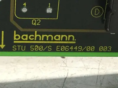 USED BACHMANN ELECTRONIC STU500/S E06449/00 003