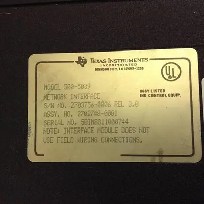 USED TEXAS INSTRUMENTS 500-5039
