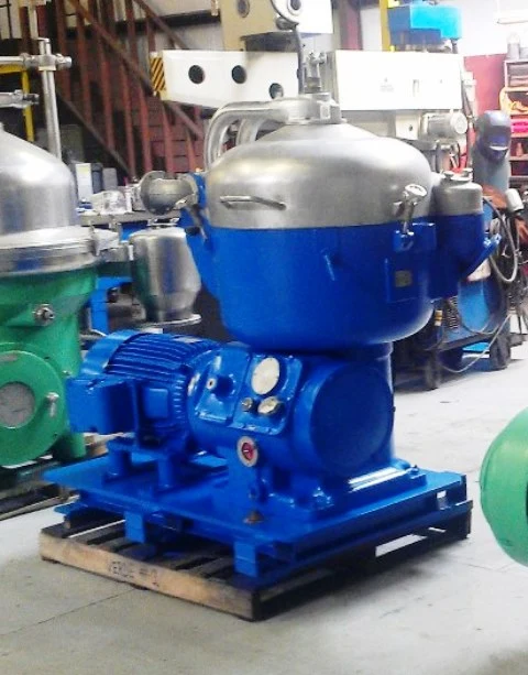 (2) Alfa-Laval B-214C degumming/wash water separators, SS.