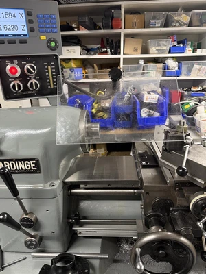 Used 2023 Hardinge HLV-H, Vari-Speed, 5C-Collet, Acu-Rite DRO, 3-Jaw, Precision Lathes New Jersey US | Machinery Values #1334035