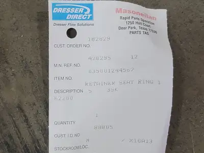 1" Retainer Seat Ring