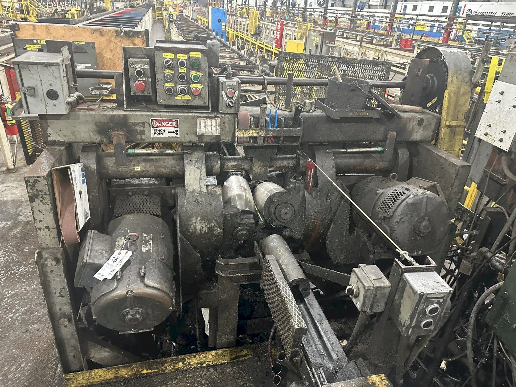 2" ROTARY 2-ROLL TUBE & BAR STRAIGHTENER: STOCK #22570