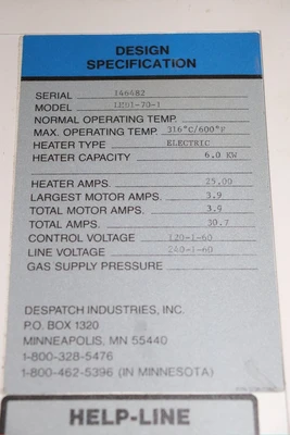 USED DESPATCH LHD1-70-1