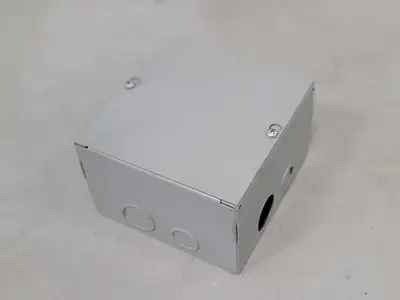 6"x6"x4" Screw Cover Junction Pull Box, 8 Knockouts