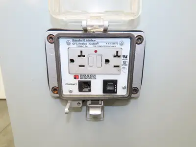 Hoffman Electrical Enclosure Control Panel 60x49x12" JIC 30A Breaker A60X4912
