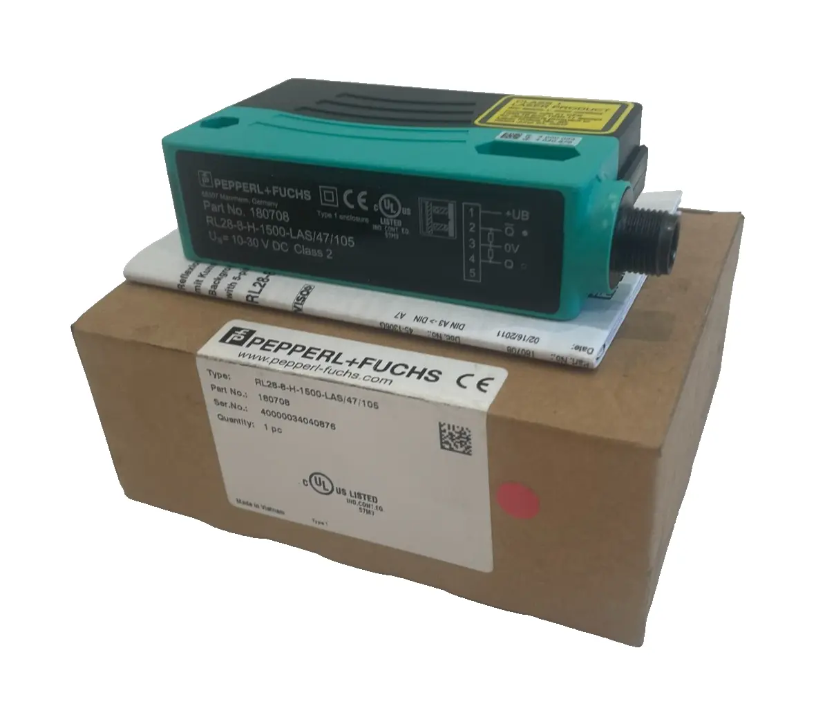 NEW PEPPERL+FUCHS RL28-8-H-1500-LAS/47/105 SENSOR 180708 RL288H1500LAS47105