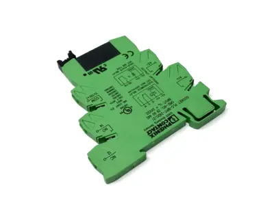 USED PHOENIX CONTACT RELAY BASE 2900445 W/ 2966618 CONTACT