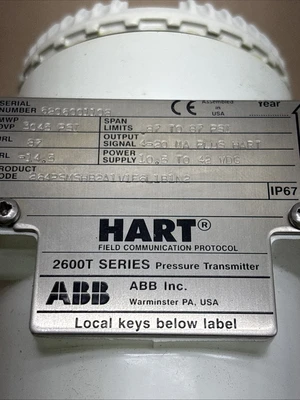 New | in-Stock ABB 264PSMSHB2A1V1E6L1B1N2 Sensors Indiana US | J&J Industrial Supply #1259669