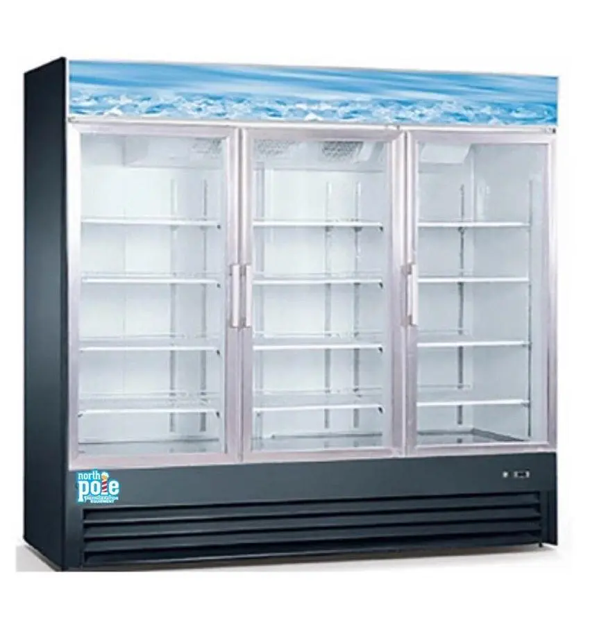 Elite Three Door Glass Door Merchandiser Refrigerator