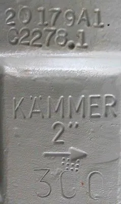 NEW FLOWSERVE KAMMER VALVES 35048 ACTUATOR W/ VALVE 2.5"/300#