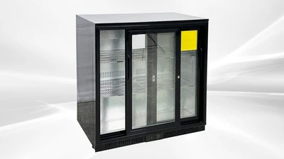 171-0255 Double Slide Door Self Contained Back Bar Cooler