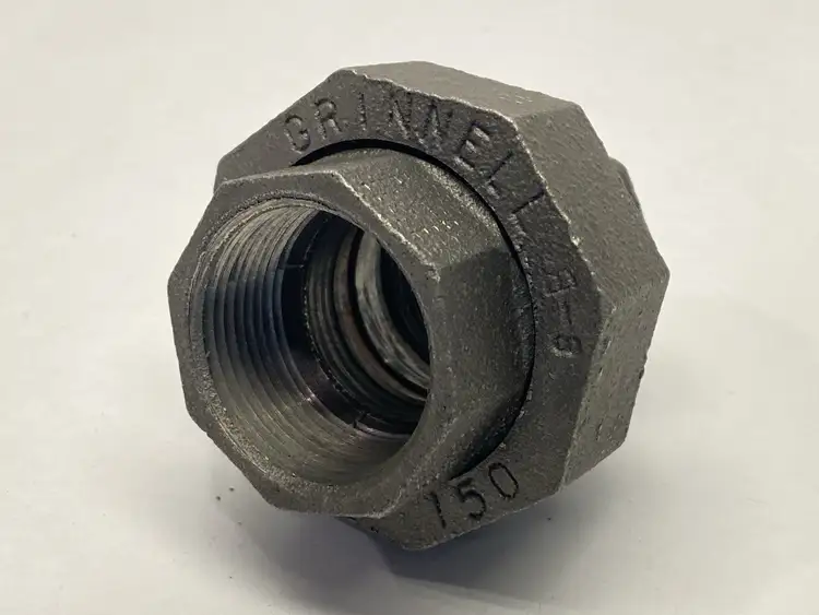 New | in-Stock GRINNELL 1-1/4" Union Fitting Malleable Iron Class 150 Plumbing Equipment Michigan US | Maverick Industrial Sales #1402348