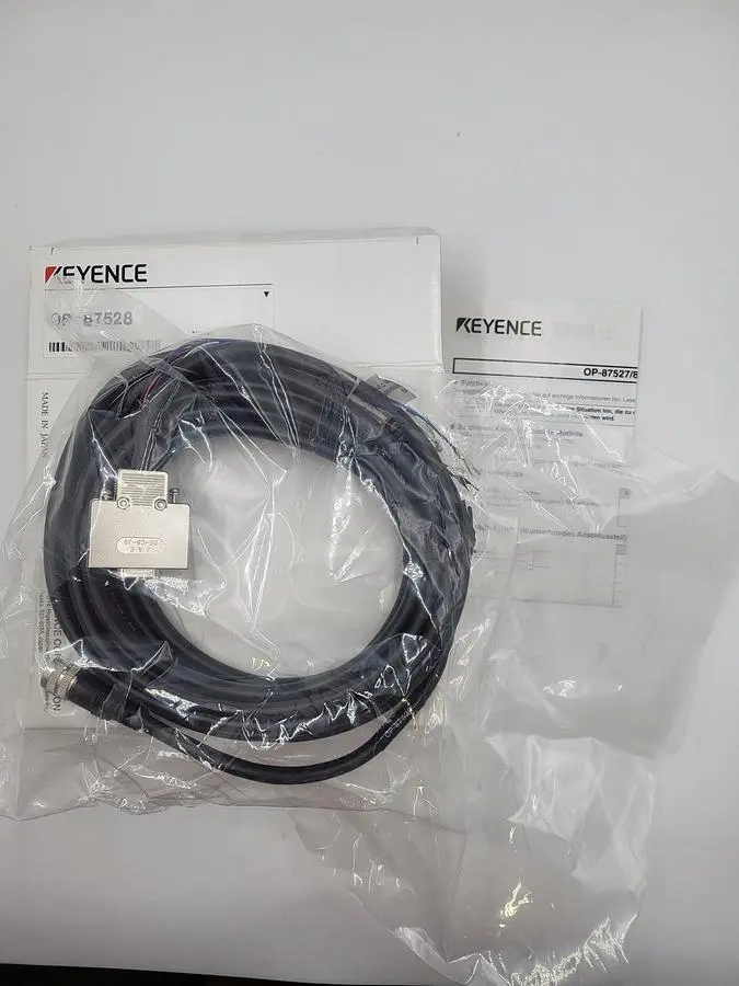 New | in-Stock KEYENCE KEYENCE OP-87528 CONTROL CABLE *NEW IN BOX & SEALED BAG* Cable & Wire | ND Industrial Surplus #1216650