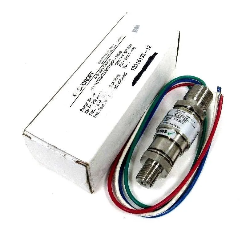 NEW ASHCROFT APSN41G012CV02500#-300D SWITCH APSN41G012CV02500300D 10315195-12