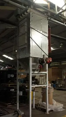 Dust Collector, Baghouse, 170 SF, 4' X 8', C/st, Pulse Jet, #S740381