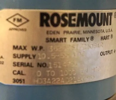 NEW ROSEMOUNT 3051HD3A22AD21AK5B5 PRESSURE TRANSMITTER