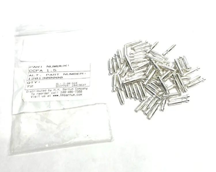 New | in-Stock Weidmüller Silver Crimp Contact HDC-C-HE-BM1.5AG LOT OF 71 Connector Accessories Michigan US | Maverick Industrial Sales #1390705