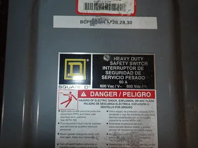 Used SQUARE D HU362 Disconnects Ohio US | HGR 24 #801813