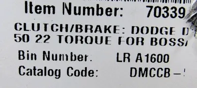 NEW DODGE DMCCB CLUTCH BRAKE 70339