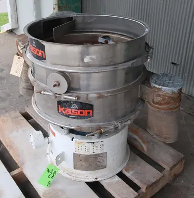 SPC9016  Screener and Sifter 24" Kason circular shaker screener, 2 deck, Stainless Steel
