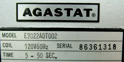 NEW AGASTAT E7022ADT002 TIMING RELAY