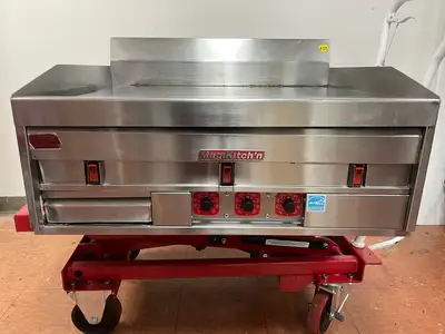 Used Magikitchn Used 36" MagiKitch'n MKE-36-STL Electric Griddle with Thermostatic Controls 208V, 3 Ph - FG5 Commercial Flat Top Griddles Illinois US | Falcon Restaurant Supply #1374873