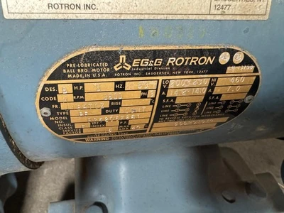 Ametek Rotron DR6D89 Regenerative Blower 027578 230/460V 3Ph 5HP Baldor