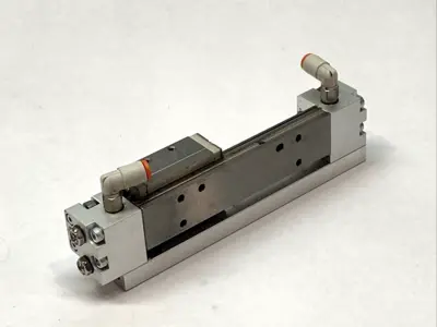 USED SMC AIR SLIDE TABLE 6MM BORE 50MM STROKE
